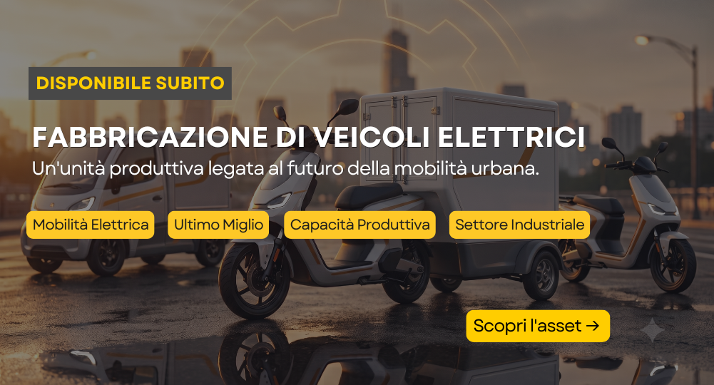Unit&agrave; Produttiva - Produttore di Veicoli Elettrici per l&rsquo;Ultimo Miglio, in Spagna - Sezione Mercantile del Tribunale